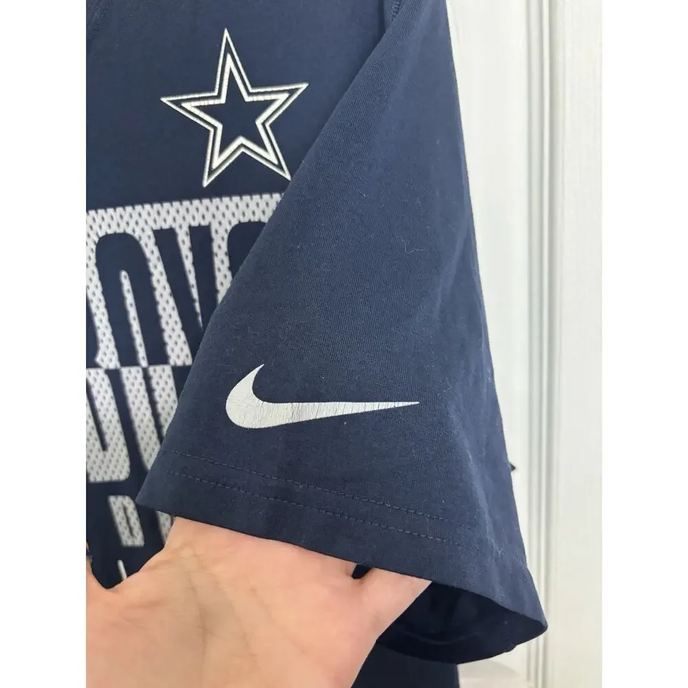 Nike Dri-Fit NFL Dallas Cowboys Football T-Shirt Men’s Size Large Swoosh